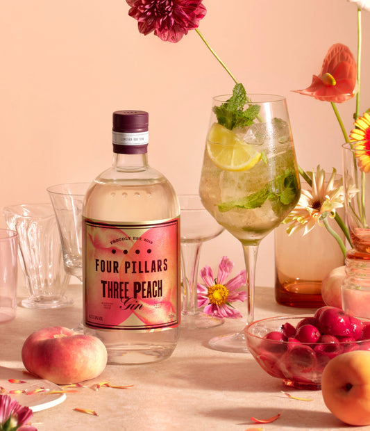 Three Peach Gin Spritz